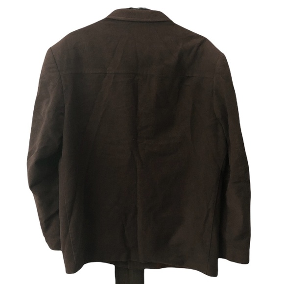 Vintage Western Jacket SUAVE Coat Men's Size 46 Brown Cowboy  Style - Picture 2 of 13